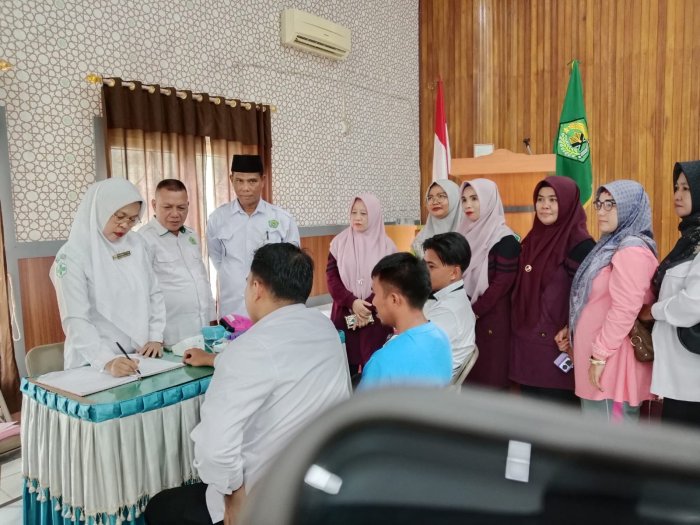 Tanamkan Kepedulian, Kepala MIN 3 Bungo Ikuti Gerakan Nasional Donor Darah IGRA
