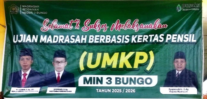 Persiapan Matang MIN 3 Bungo Sambut Ujian Madrasah Berbasis Kertas Pensil (UMKP) Tahun 2025/2026