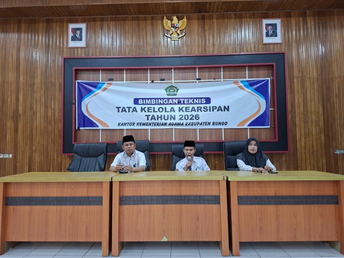 Optimalkan Manajemen Dokumen, Kemenag Bungo Gelar Bimtek Tata Kelola Kearsipan 2026