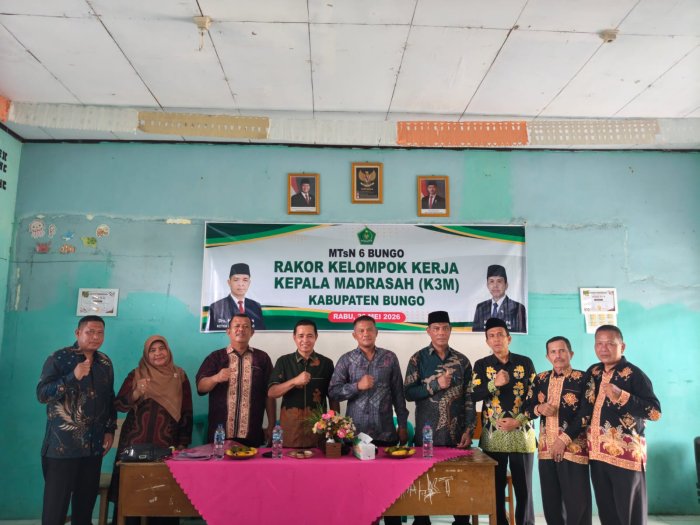 Kepala MIN 3 Bungo Hadiri Rakor K3M Kabupaten Bungo di MTsN 6 Bungo
