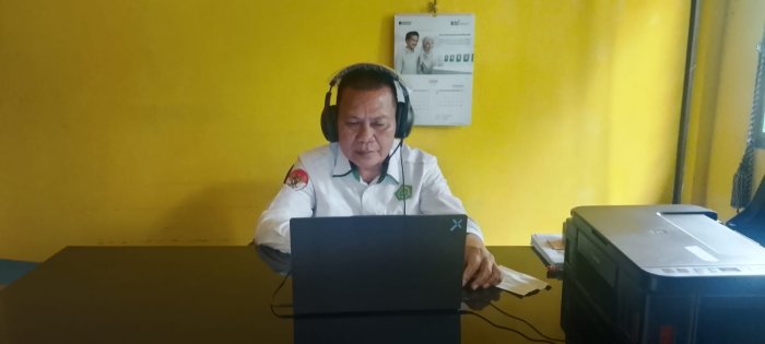 Optimalkan Tata Kelola SDM, Kepala MIN 3 Bungo Ikuti Zoom Pemetaan Beban Kerja Guru